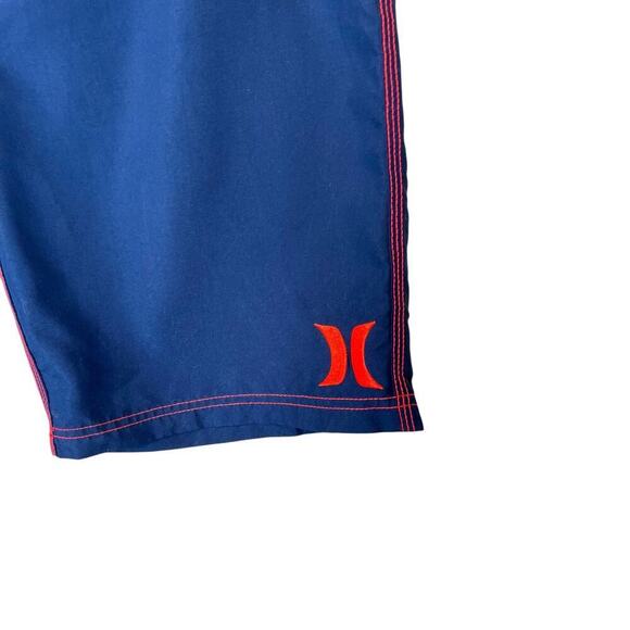 HURLEY 10" Surf Board Shorts Swim Trunks in Blue Men's 34 - Picture 5 of 12